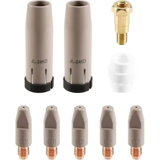 9Pcs 24KD Beschichtung Schutz Düse 0,8mm MIG Brenner Gas Spitze Halter von MIGMAG Schweißen