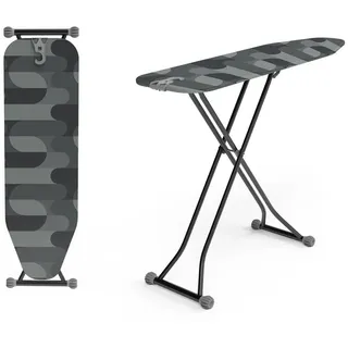 hausleben Bügelbrett Bügeltisch, Bügelpress Ironing Board, Bügelbrett klappbar, Robuste und rutschfeste Beine, höhenverstellbar rosa
