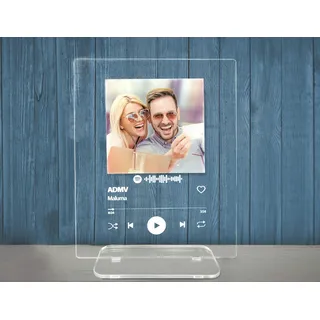 Kreative digitale Spotify-Tafel, personalisierbar, mit Ihrem Lieblingsfoto und Lied, große Größe, ideal als Geschenk