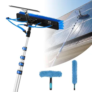 Vevor 2-in-1 Teleskop Waschbürste für Solarpanel 1,8-7,9m