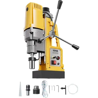 Vevor Magnetbohrmaschine Kernbohrmaschine 1400 W 50 mm Bohrdurchmesser, 13000 N tragbare elektrische Magnetbohrmaschine, 750 U/min Drehzahl,