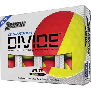 Srixon Q-Star Tour Divide Golfbälle, Rot, 12 Stück (10306805)