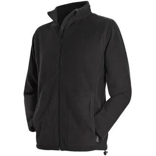 Stedman Active Fleece Jacket for Men Fleece Jacke Herren, black opal, 2XL