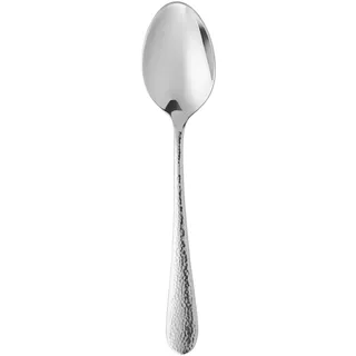 WMF Sitello Menülöffel 21,3 cm, Cromargan Edelstahl poliert, Esslöffel, Esslöffel, Suppenlöffel, Hammerschlag, ergonomisch, glänzend, spülmaschinengeeignet, silber