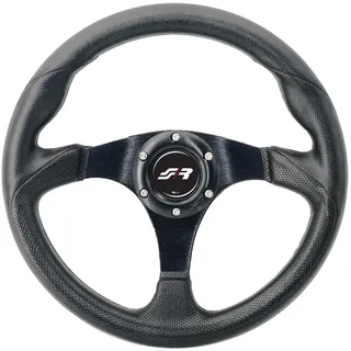 Simoni Racing BPU320N Barchetta Universal Steering Wheel, Schwarz | Schwarz PU