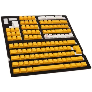 Ducky PBT Double-Shot Keycap Set Yellow - DE Layout