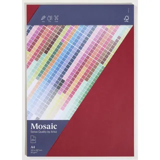 Artoz Briefpapier Mosaic weinrot DIN A4 90 g/qm 25 Blatt