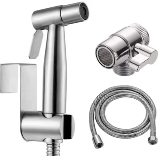 Handheld Toilettenkraan Sprayer Warmwasser Bidet - Edelstahl Duschaufsatz - Badezimmer Zubehör