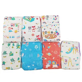 ABDL Windelliebhaber Weiche süße Tiger Full Print Windeln Erwachsene Babywindeln Harninkontinenz Dummy Windeln Wenig Platz M/L/XL,XL