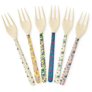 rice Kuchengabel Rice Melamin Kuchengabel - Show Your True Colors Print - 6er-SET bunt