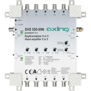 axing/skt Axing SVS 550-09N Kopfverstärker, 5-Fach 20 dB, für SPU 5xx-09N SAT-Multischalter