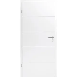 Hörmann Holz-Innentür DesignLine Stripe 15 Türkante eckig Türblatt: Duradecor Weißlack