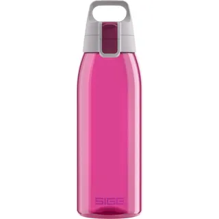 Sigg - Tritan Trinkflasche - Total Color ONE Berry - Für Kohlensäurehaltige Getränke Geeignet - Spülmaschinenfest - Auslaufsicher - Leicht - BPA-frei - Pink - 1L