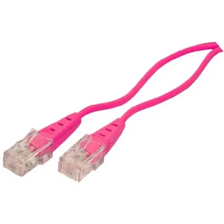 ShiverPeaks ISDN Anschlusskabel [1x RJ45-Stecker - 1x RJ45-Stecker] 1.5m Magenta