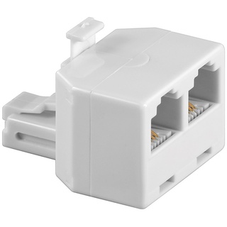 Goobay ISDN T-Adapter - RJ11/RJ14-Stecker (6P4C) > 2x RJ11/RJ14-Buchse (6P4C)