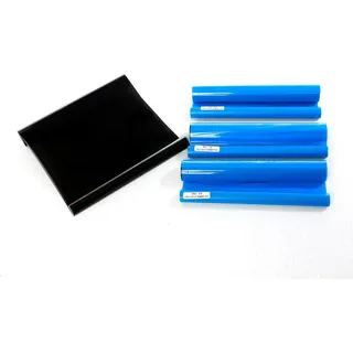 Mevalon-Produkte 4x kompatible Thermotransferrolle ersetzt Brother PC-72RF / PC-71RF, je 144 Seiten, schwarz