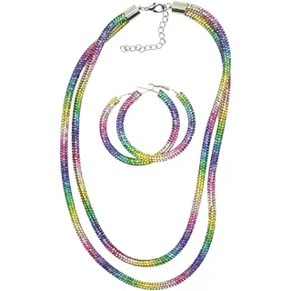 COLLEZIONE ALESSANDRO Schmuckset "Rainbow", Damen, bunt (multi), COLLEZIONE ALESSANDRO, Schmuck_Sets Schmuckset
