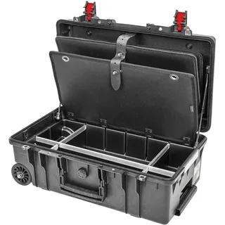 Stier Werkzeugtrolley Premium-Ausführung mit Rollen und Teleskopgriff, mehrfarbig, leer