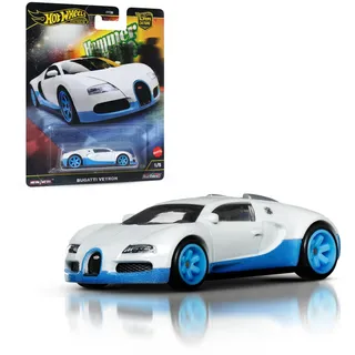 Hot Wheels Premium Bugatti Veyron, Car Culture Circuit Legends Fahrzeuge für Kinder ab 3 Jahren und Erwachsene Fans und Sammler, Premium-Kollektion von Car Culture im Maßstab 1:64, HRW06