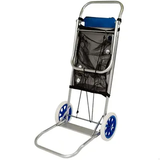 Aktive Strandkorbwagen 52x37x105 Cm - Blue / Grey - One Size