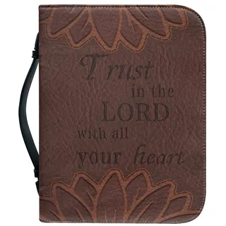 Dajingkj Bibelhülle Mit Reißverschluss Groß Leder Personalisiert Bibeltasche Damen Tasche Bibel Buch Kirche Henkeltaschen - M