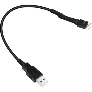 XMSJSIY USB A zu 9 Pin Motherboard Header, 9 Pin Motherboard Male IDC zu USB 2.0 Typ A Male Kabel Extender Adapter Konverter Kabel - 20cm