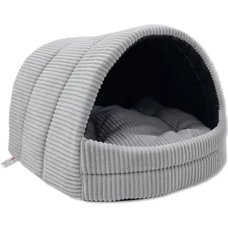Hundehütte Hundehöhle Exklusives Haus Hund oder Katze | 2 Größen | Hochwertiges Material | Komfortabel und Waschbar