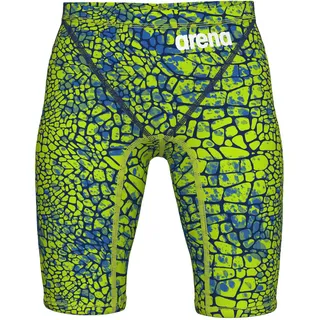 Arena Jungen Wettkampf-Schwimmhose Powerskin Nxt Jammer Jr 006352-205 140 - Snake Green - 140