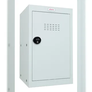 Phoenix Safe Würfel-Schließfach 87L Grau - Kombinationsschloss - Für Hause, Büro, Fitness, Schüle