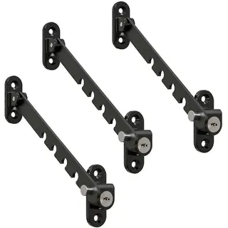 Fensterstopper Mit Kindersicherung, Schwarz