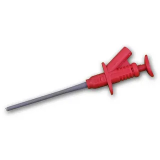 McPower Klemmprüfspitze mit 4mm Buchse, rot