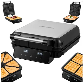 Steinborg 2-in-1 Waffeleisen & Sandwichmaker Touch Panel LED Display