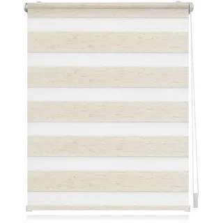 Lichtblick Duo Rollo / Doppelrollo Klemmfix 45 x 150 cm natur