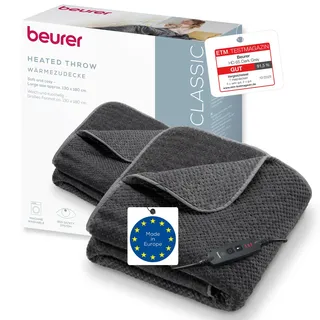 Beurer HD 65 Dark Grey Wärmedecke 130x180m