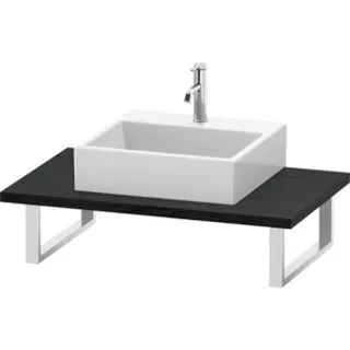 Duravit Konsole L-Cube Stärke 3cm, Ei sw, f Aufsatzbecken, variabel