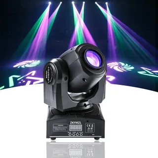 ZKYMZL 30W LED Moving Head Bühnenlicht Beam dmx512 Partylichter Spot Licht Lampe 8 Muster Lichteffekt für Bar Party Halloween Weihnachten Hochzeit Disco...