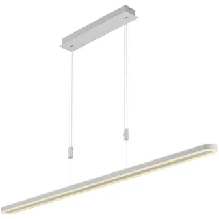 Hell Led-Hängeleuchte Charli, Weiß, Metall, 4.5x150x126 cm, höhenverstellbar, Lampen & Leuchten, Innenbeleuchtung, Hängelampen, Esstischlampen