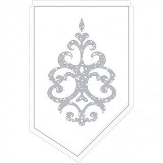 Sovie HORECA Kännchenanfasser Royal Line Silber aus Tissue 9-lagig, 100 x 65 mm, 150 Stück - Ornament