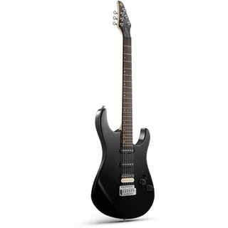 Donner DMT-66 39 Inch Full Size E-Gitarre für Anfänger, Starter E-Gitarren-Set mit Tasche Black