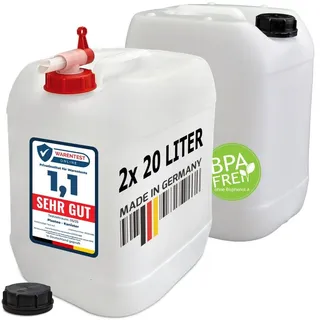 plasteo Kanister 20 Liter natur inkl. Deckel