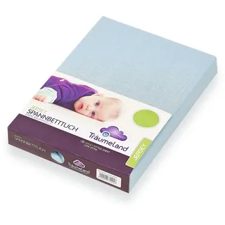 Träumeland Spannbetttuch Jersey", (hellblau), 40 x 90 cm