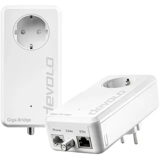 devolo Giga Bridge Phoneline Netzwerkadapter 8949 EU IP-Bridge, Glasfaser 1000MBit/s