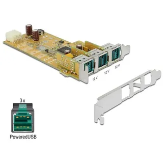 DeLock 89656 - USB-Adapter - PCIe 1.1 - PoweredUSB 2.0 12 V)