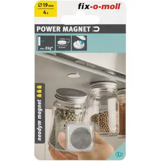 fix-o-moll Neodym Magnete Scheiben selbstklebend 19mm
