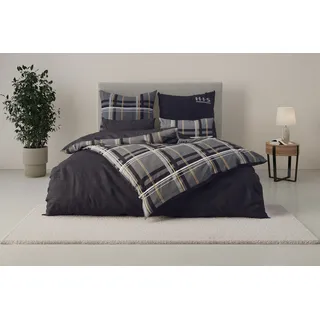 H.I.S. Talin Karo grau 155 x 220 cm + 2 x 80 x 80 cm