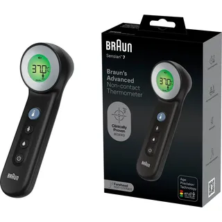 Braun No touch + touch schwarz Fieberthermometer Berührungsloses messen