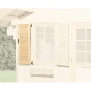 Weka Fensterladen 1-seitig 84 x 113 cm Beige