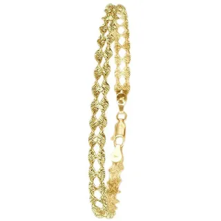 FIRETTI Armband »Schmuck Geschenk Gold 585 Armschmuck Armkette Fantasie Goldarmband«, 519752-0 Gelbgold-585