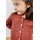 Woll-Cardigan KIDS mit Seide in kupfer 116