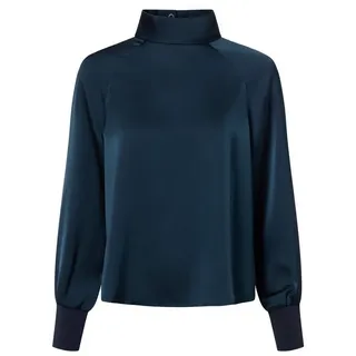 Zero Satinbluse blau 38